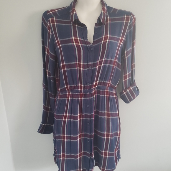 Express Plaid Shirt Dress - Picture 4 of 5